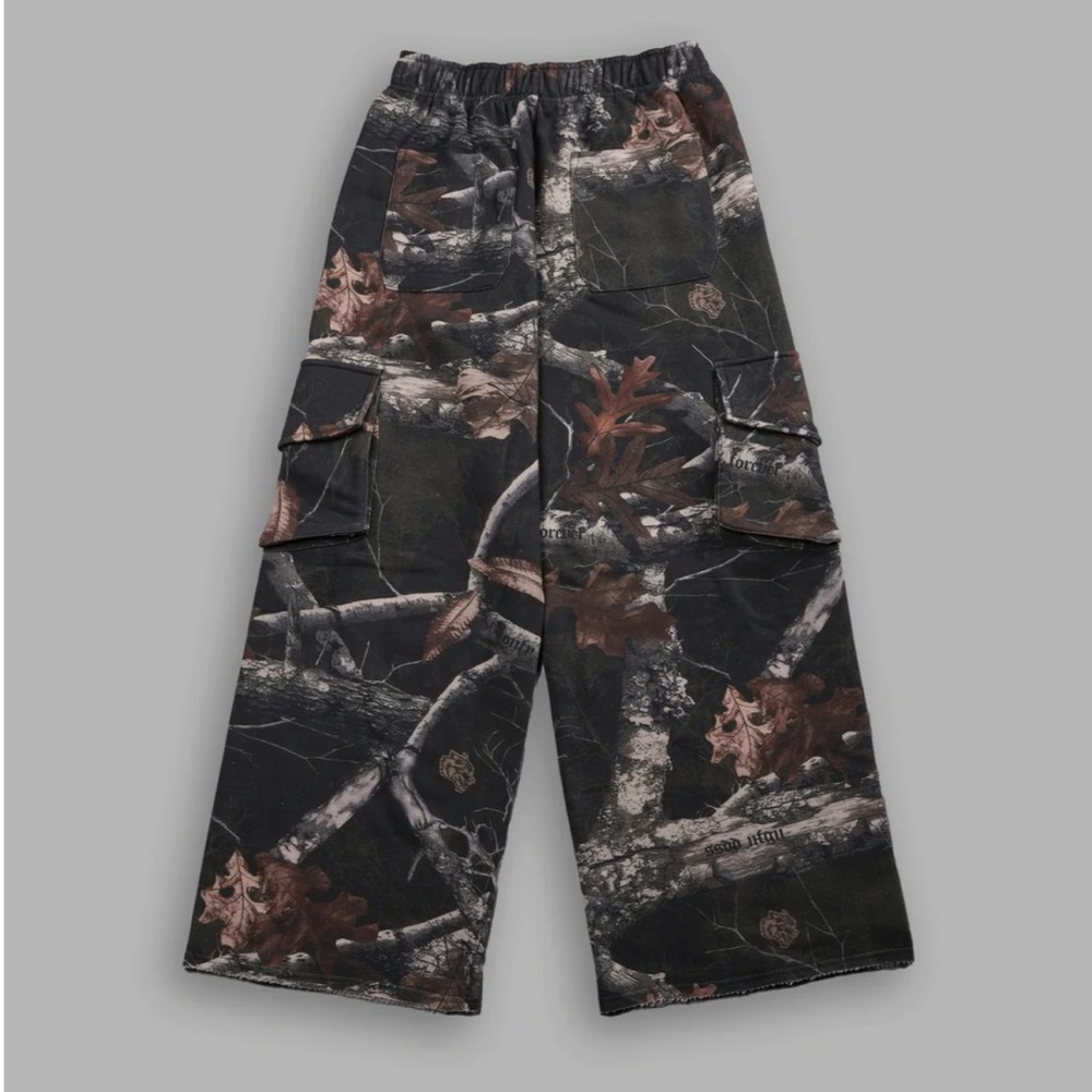 DARC SPORT WOLVES DURST CARGO SWEATS IN DARC BROWN WOODLAND CAMO - Picture 4 of 10